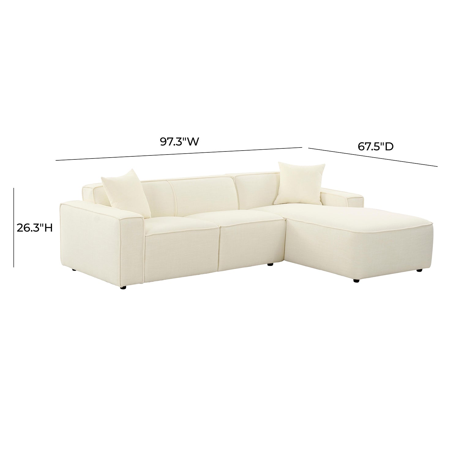 TOV Furniture Olafur RAF Sectional Sofa