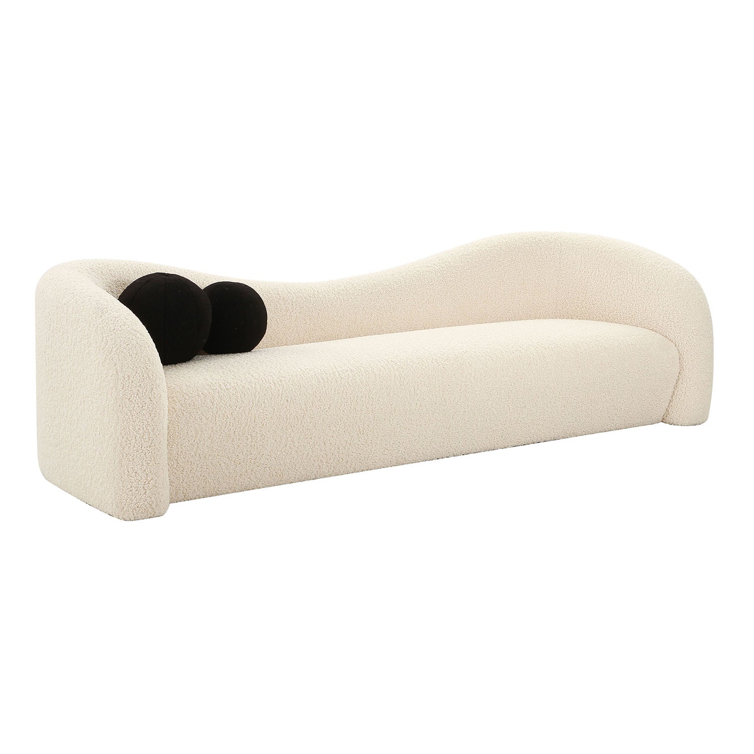 TOV Furniture Leonie Faux Shearling Sofa