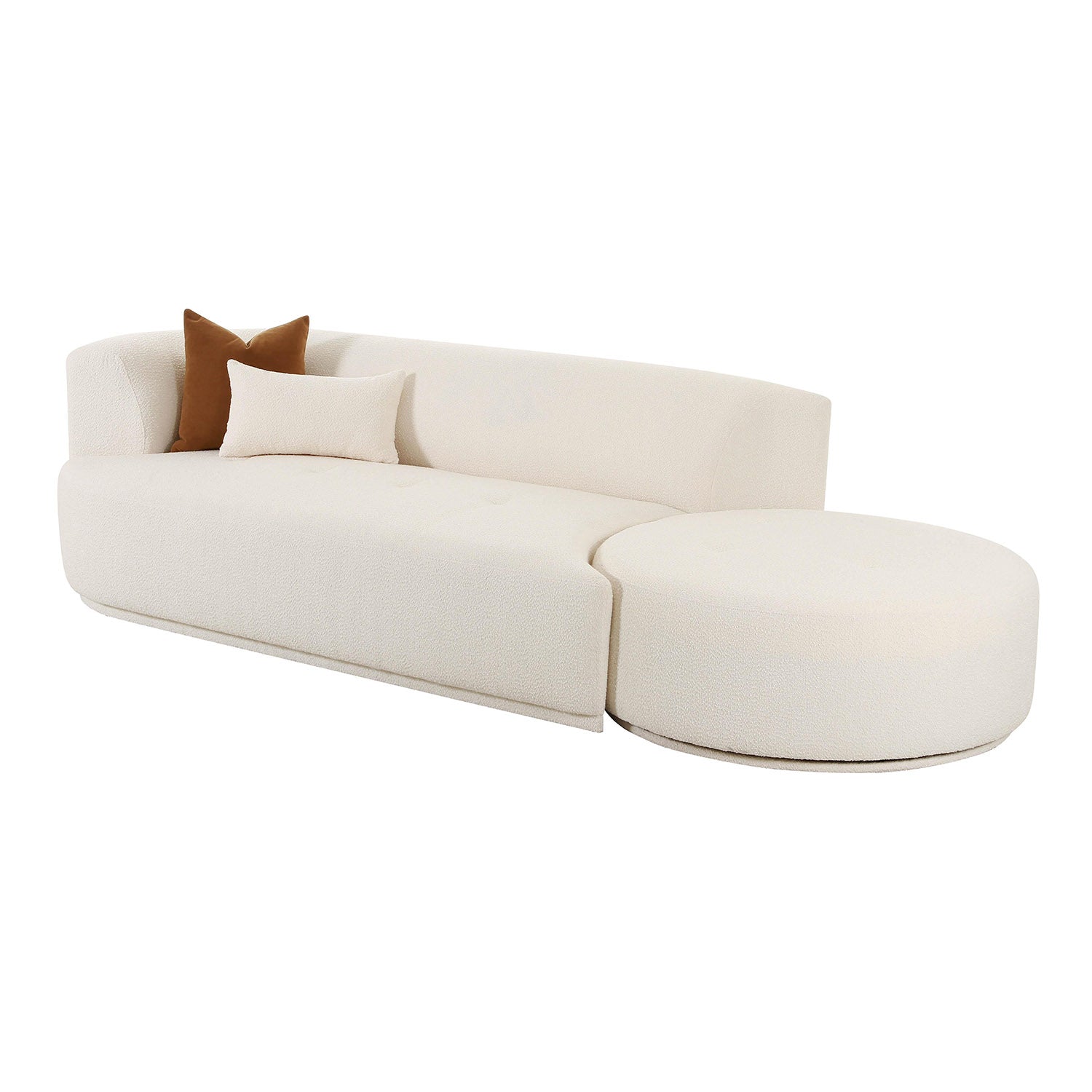 TOV Furniture Fickle 2 Piece Chaise Modular LAF Sofa