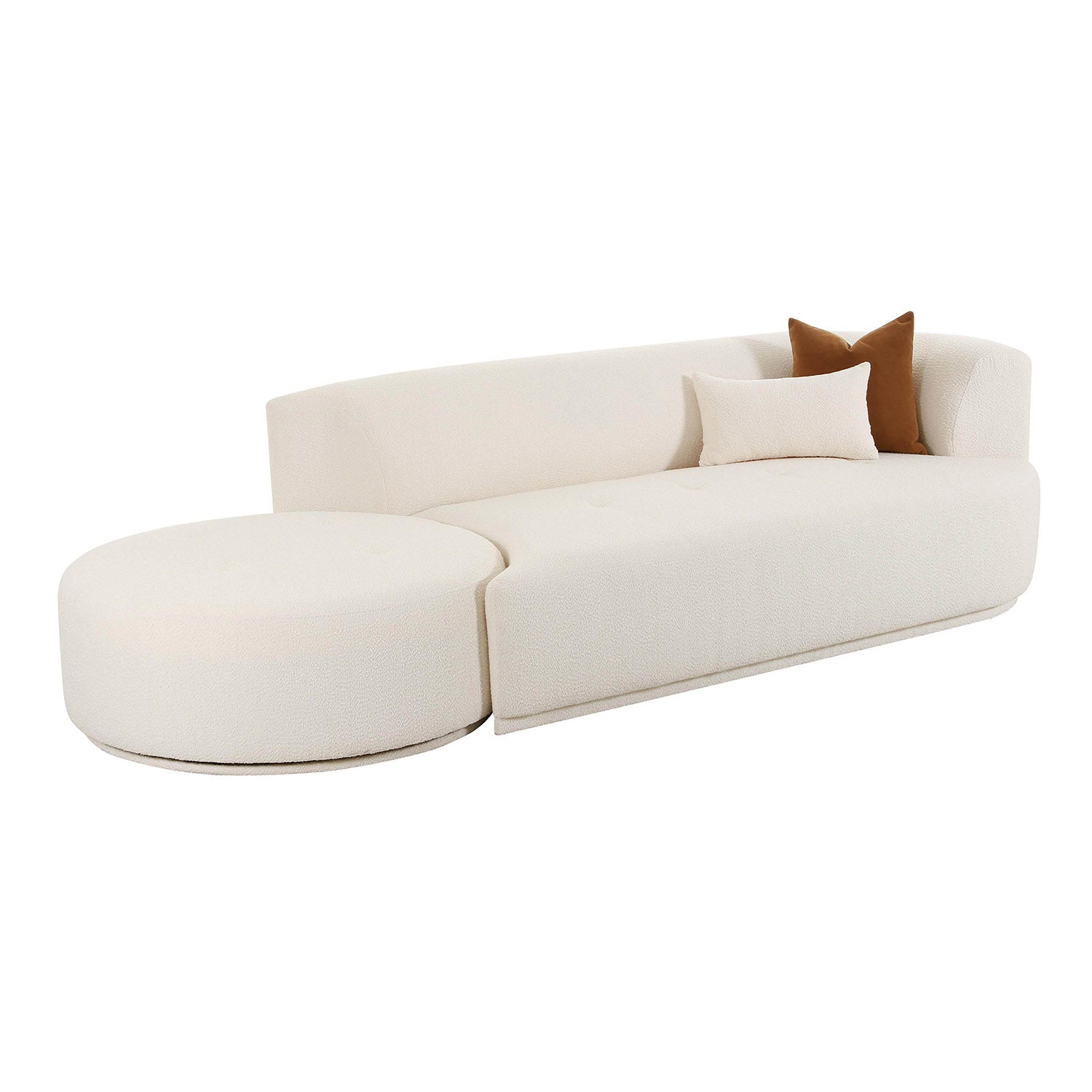 TOV Furniture Fickle 2 Piece Chaise Modular RAF Sofa