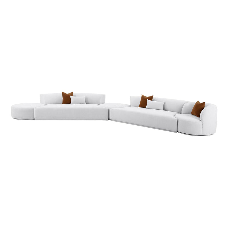 TOV Furniture Fickle 5 Piece Modular Chaise Sectional Sofa