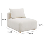 TOV Furniture Hangover Boucle Modular Armless Chair