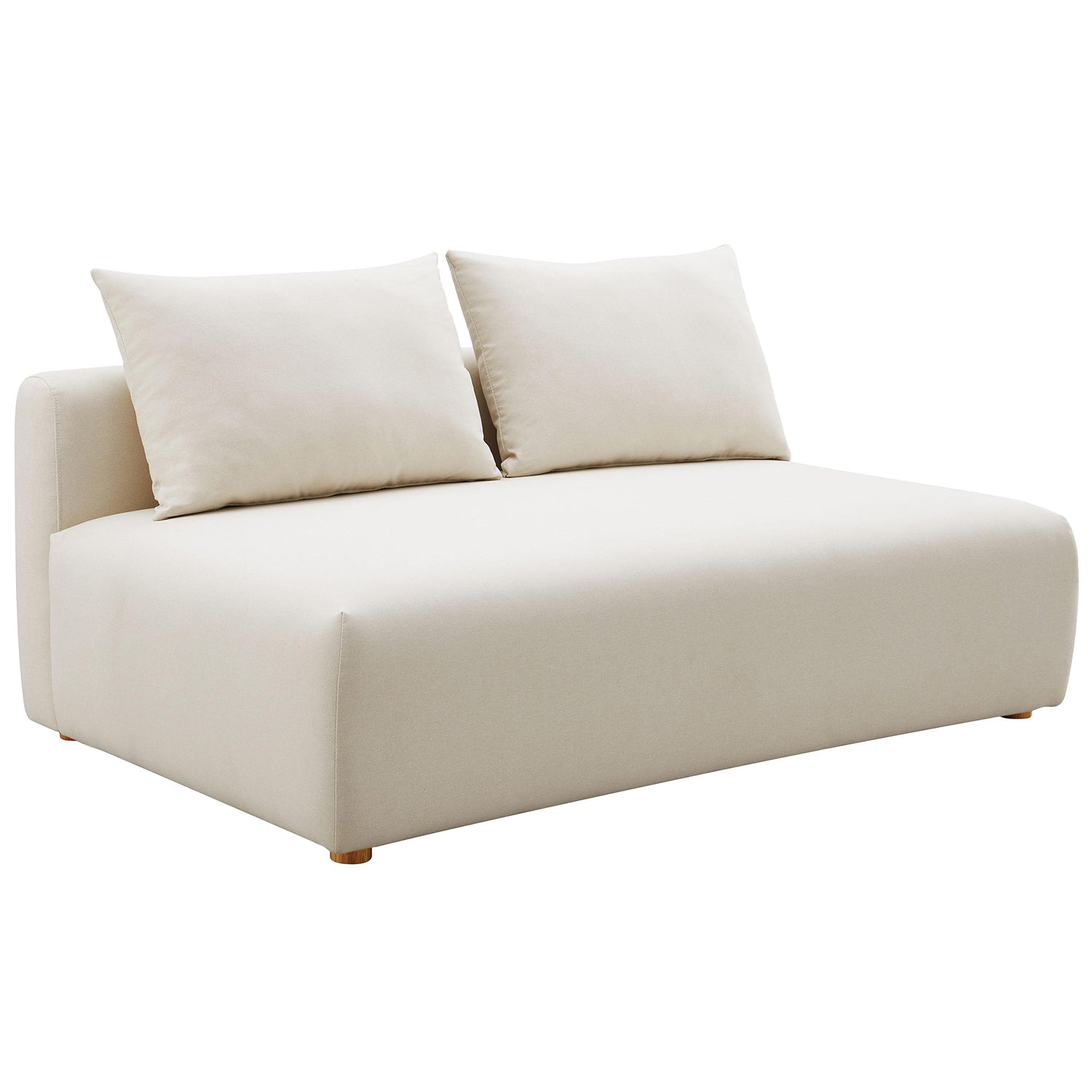 TOV Furniture Hangover Linen Modular Loveseat