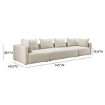 TOV Furniture Hangover Linen Long Sofa