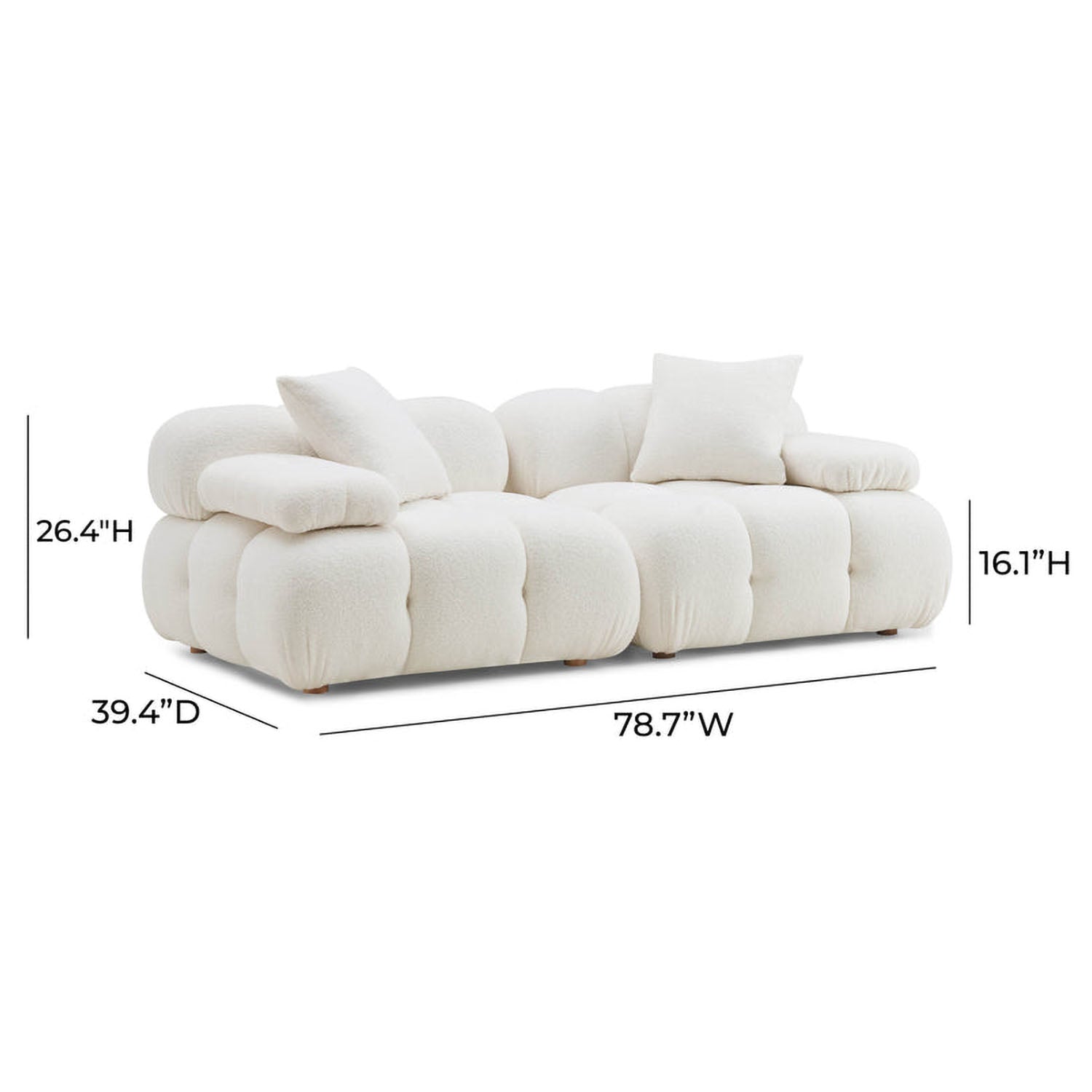 TOV Furniture Calliope Loveseat - Thumbnail 3