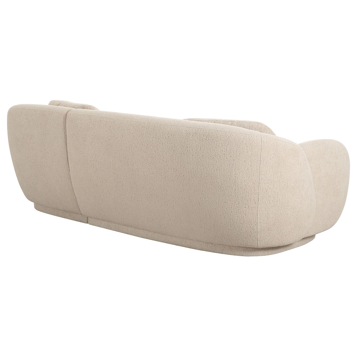 TOV Furniture Misty Cream Boucle RAF Sectional Sofa