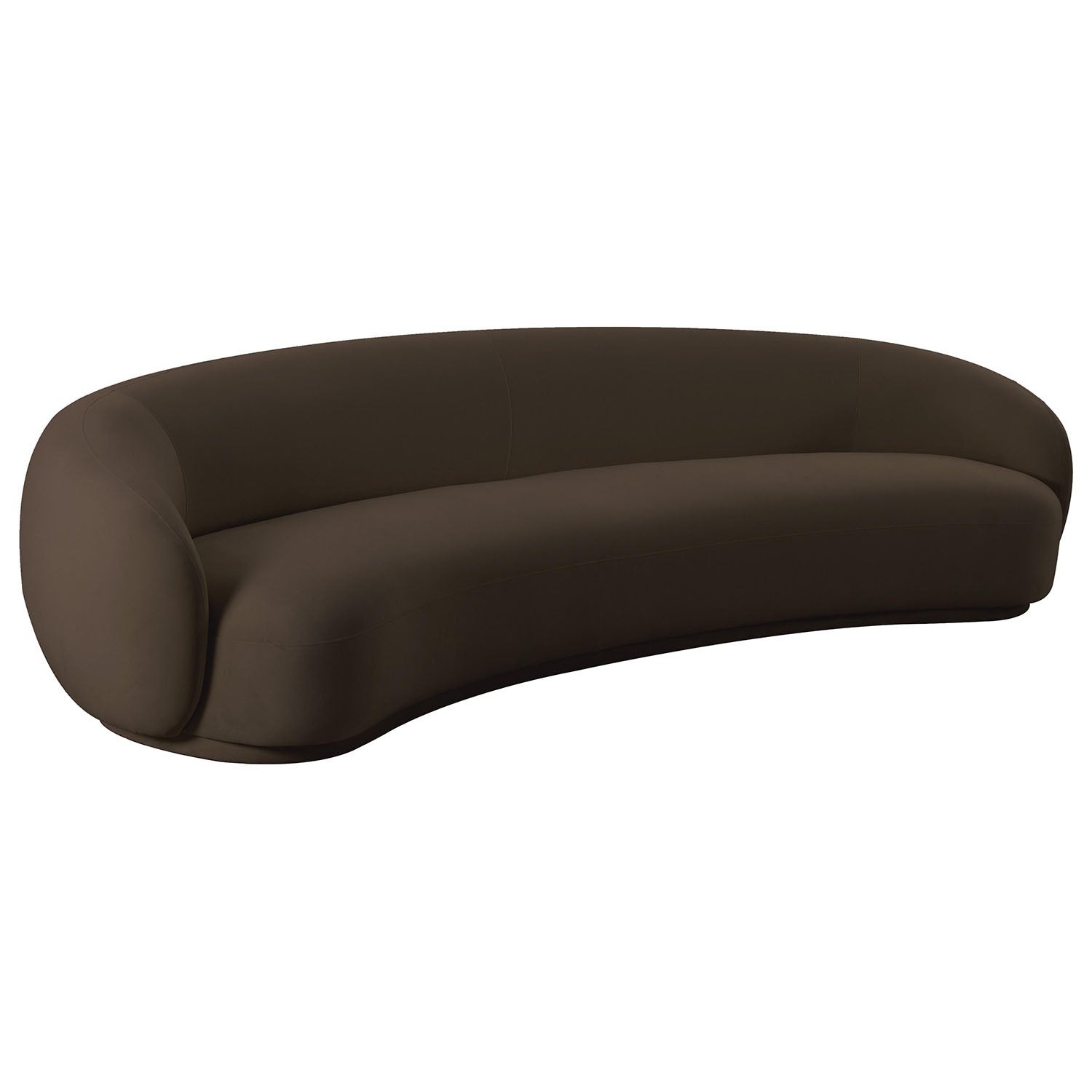TOV Furniture Kendall Chocolate Brown Velvet Sofa