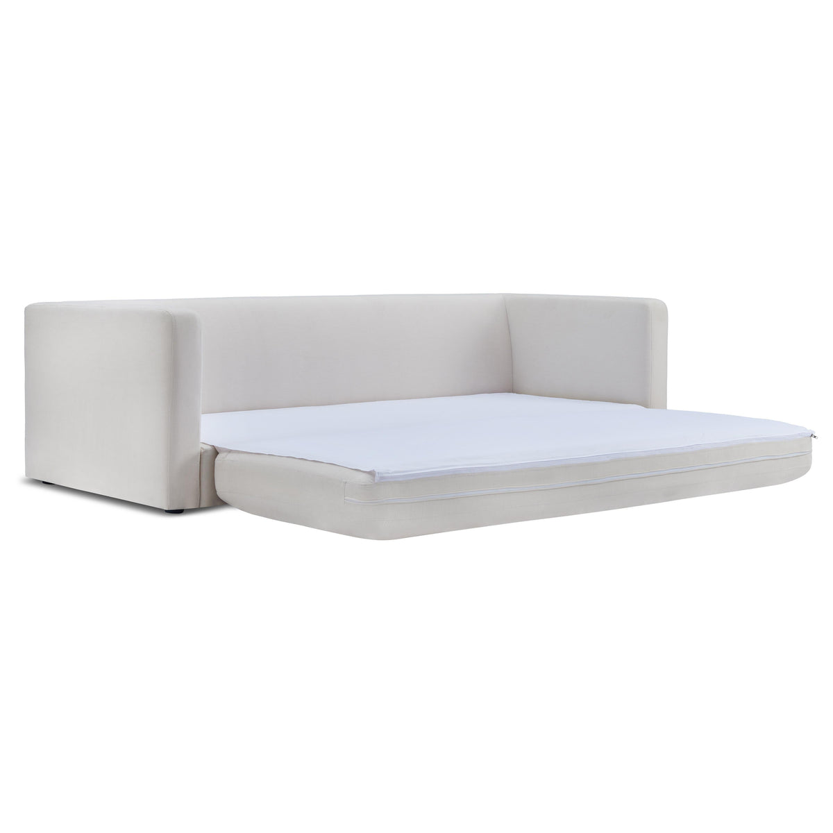 TOV Furniture Ryan Cream Upcycled Performance Linen Sleeper Sofa