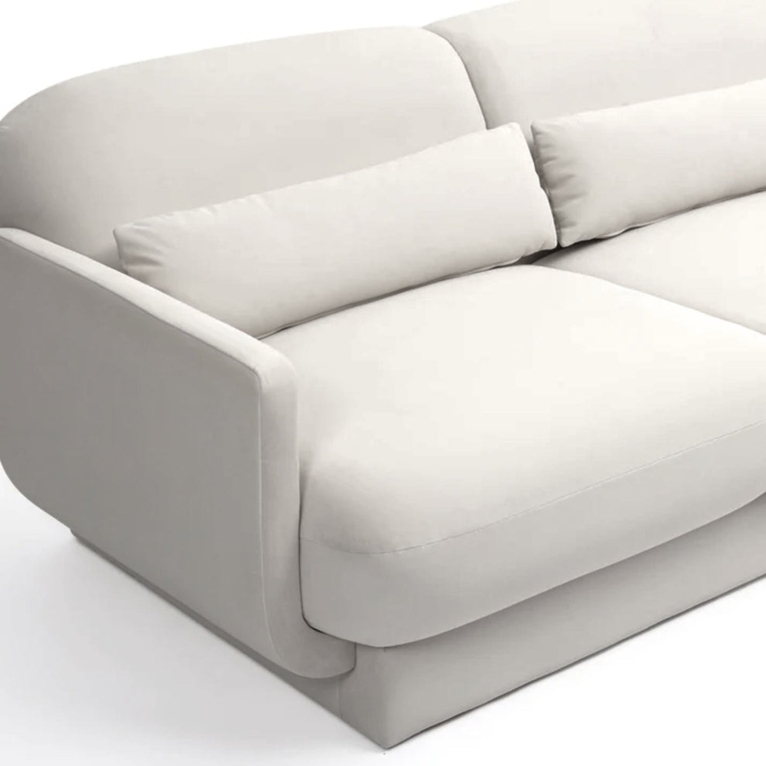 Azalea Velvet Sofa – in a styled living space