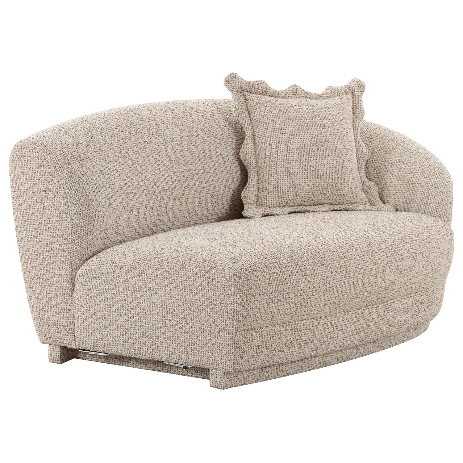 TOV Furniture Marion Two-Tone Textured Boucle Loveseat