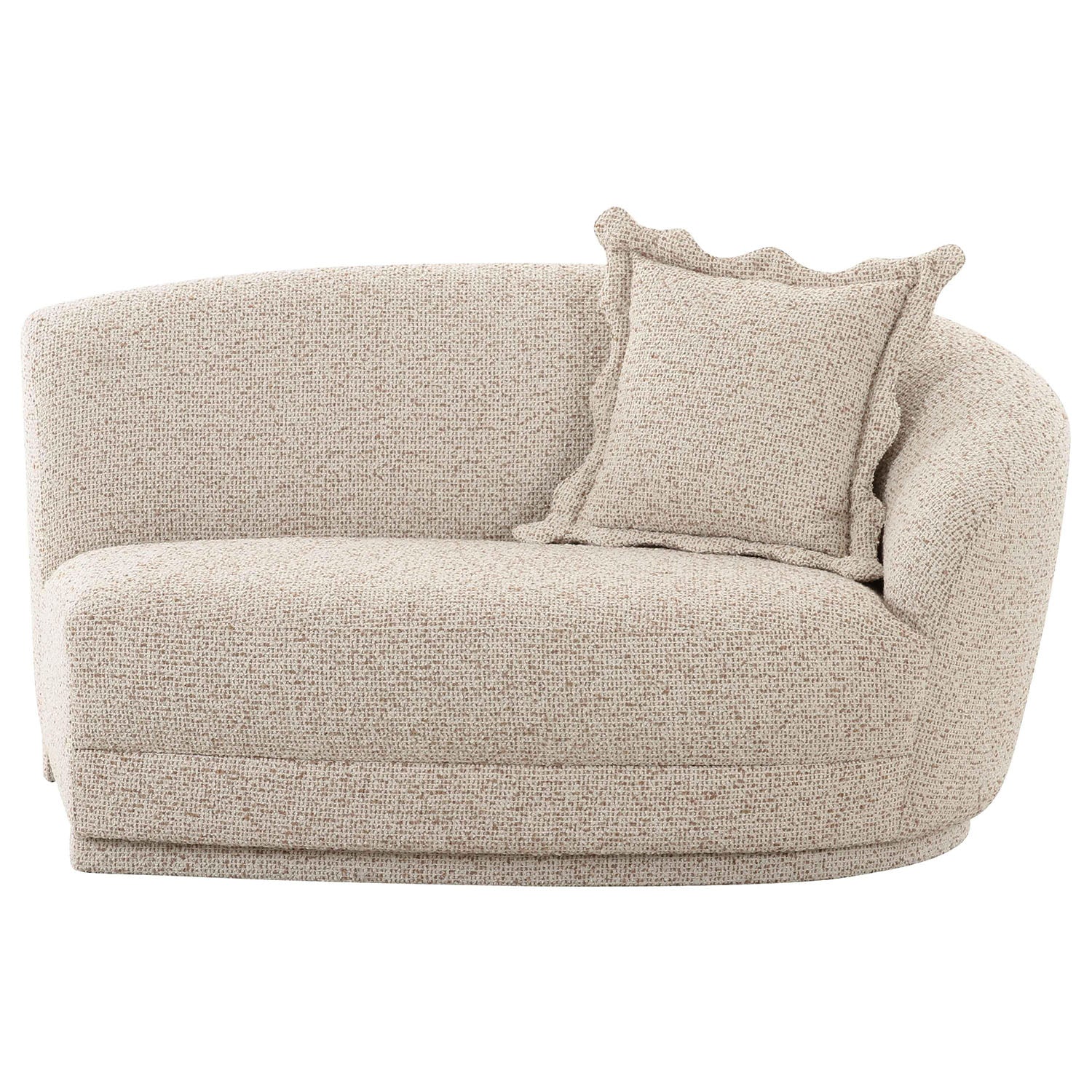 TOV Furniture Marion Two-Tone Textured Boucle Loveseat