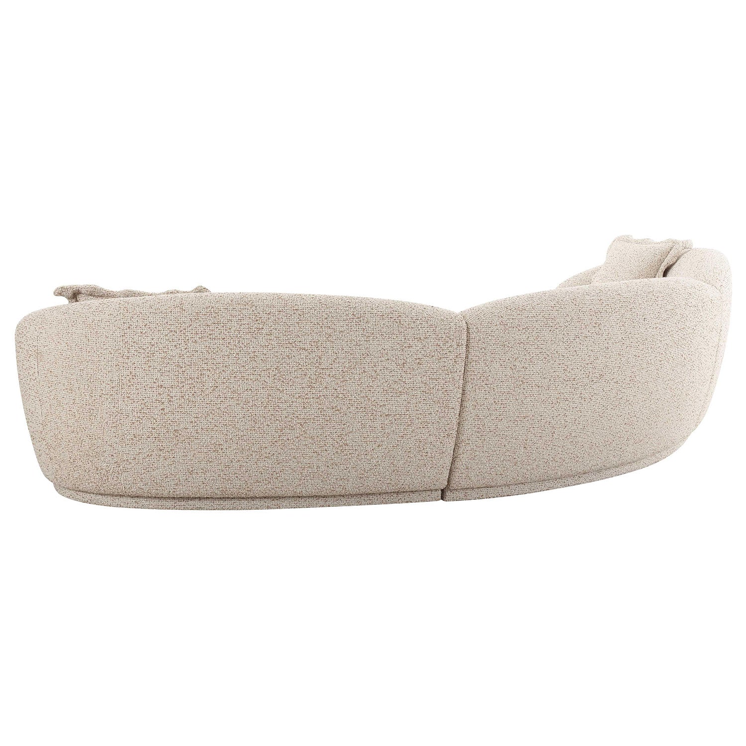 TOV Furniture Marion Two-Tone Textured Boucle 4 Person Sectional Sofa