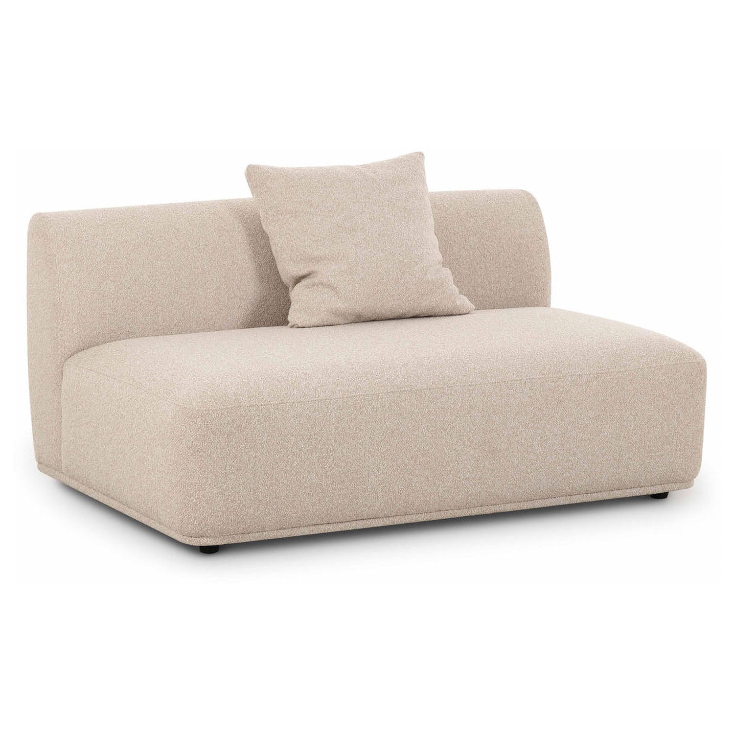 TOV Furniture Sylvie Cream Boucle Armless Loveseat