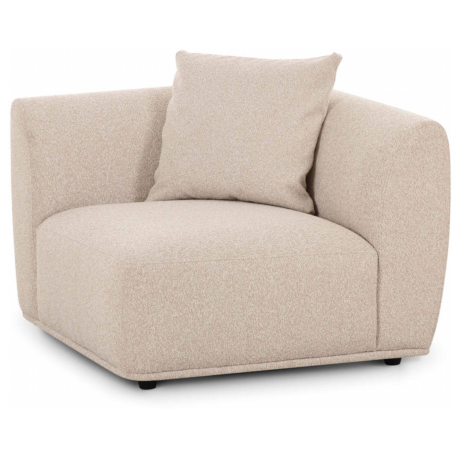 TOV Furniture Sylvie Cream Boucle Corner Chair