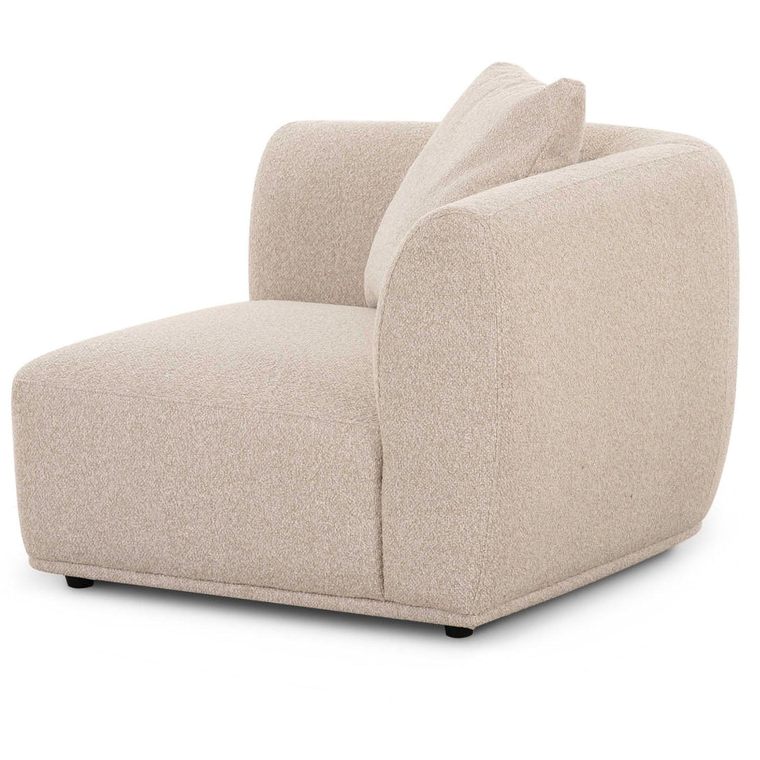 TOV Furniture Sylvie Cream Boucle Corner Chair