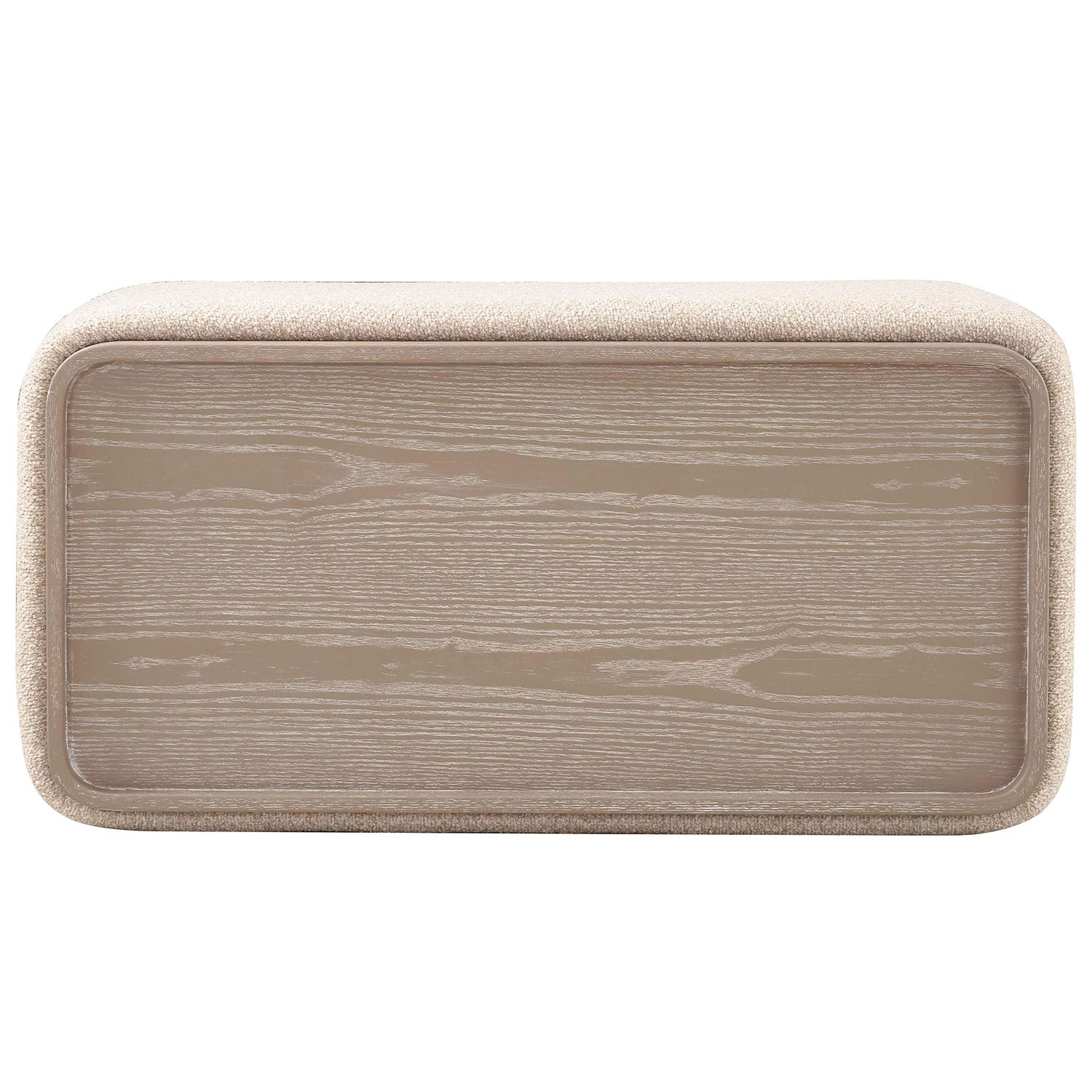 TOV Furniture Sylvie Cream Boucle Ottoman Table