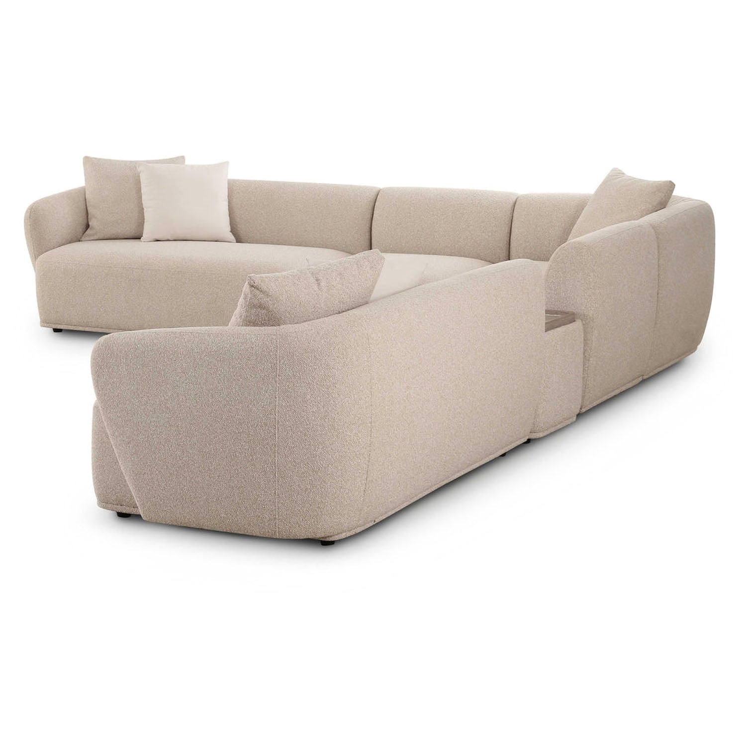 TOV Furniture Sylvie 6-Piece Cream Boucle Large Sectional Sofa