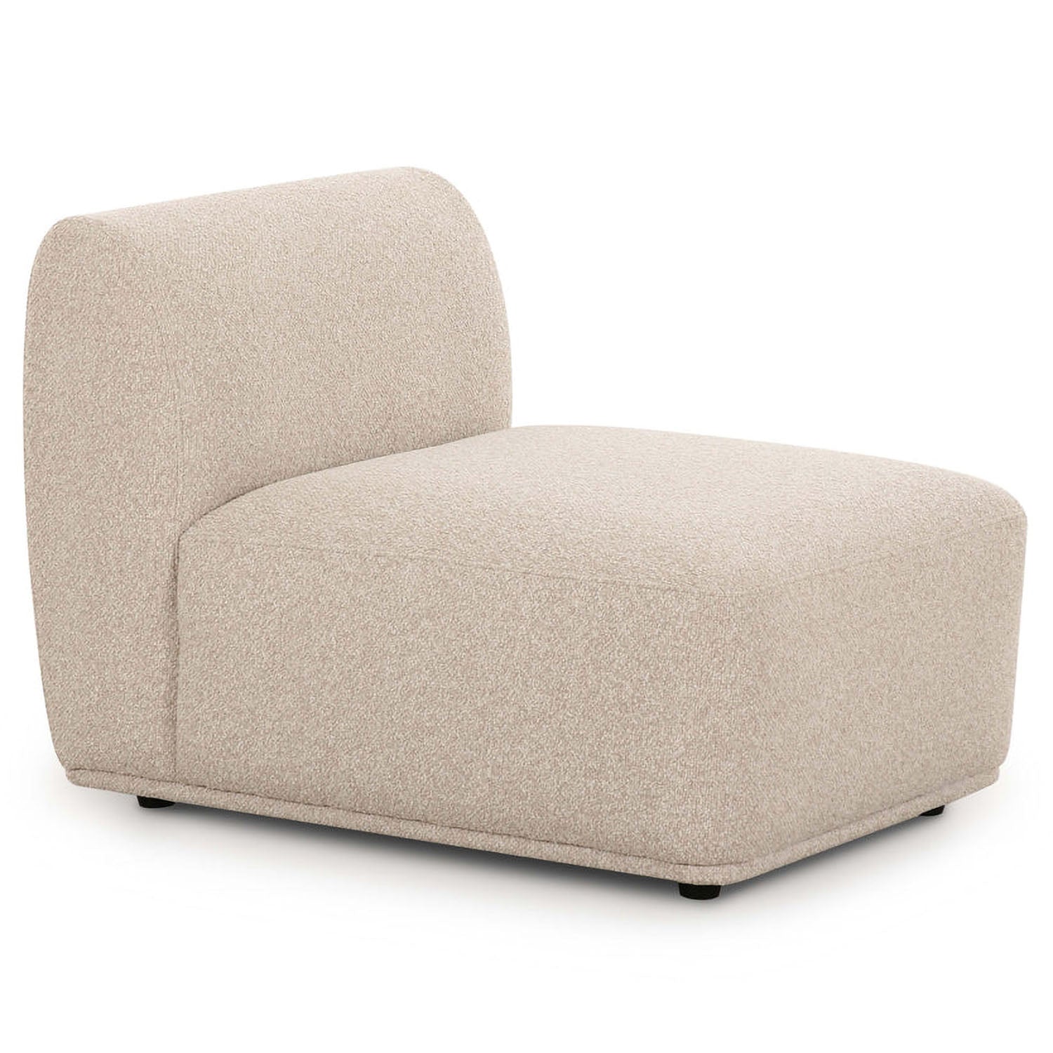 TOV Furniture Sylvie Cream Boucle Armless Chair