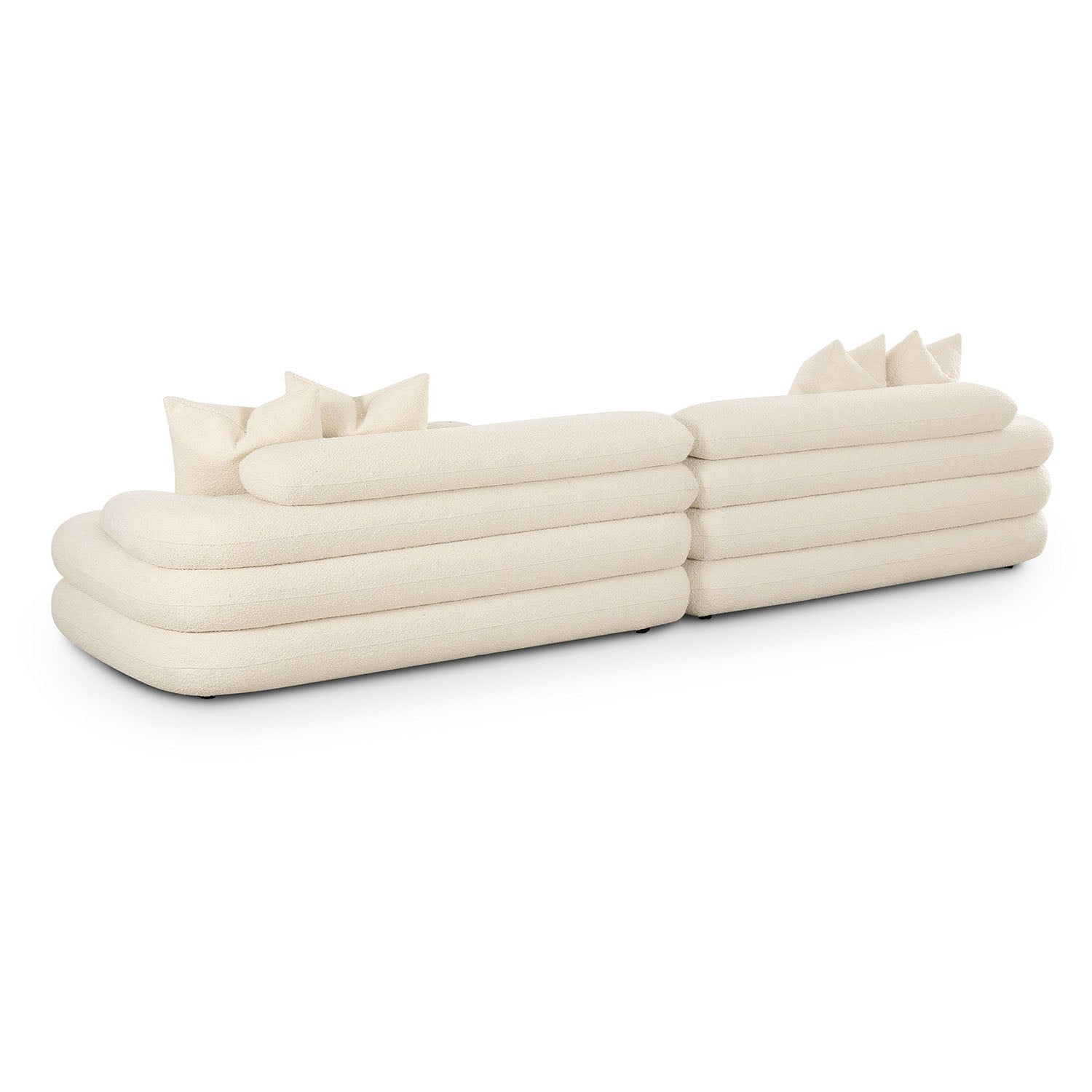 TOV Furniture Lulu Cream Boucle Modular Sofa