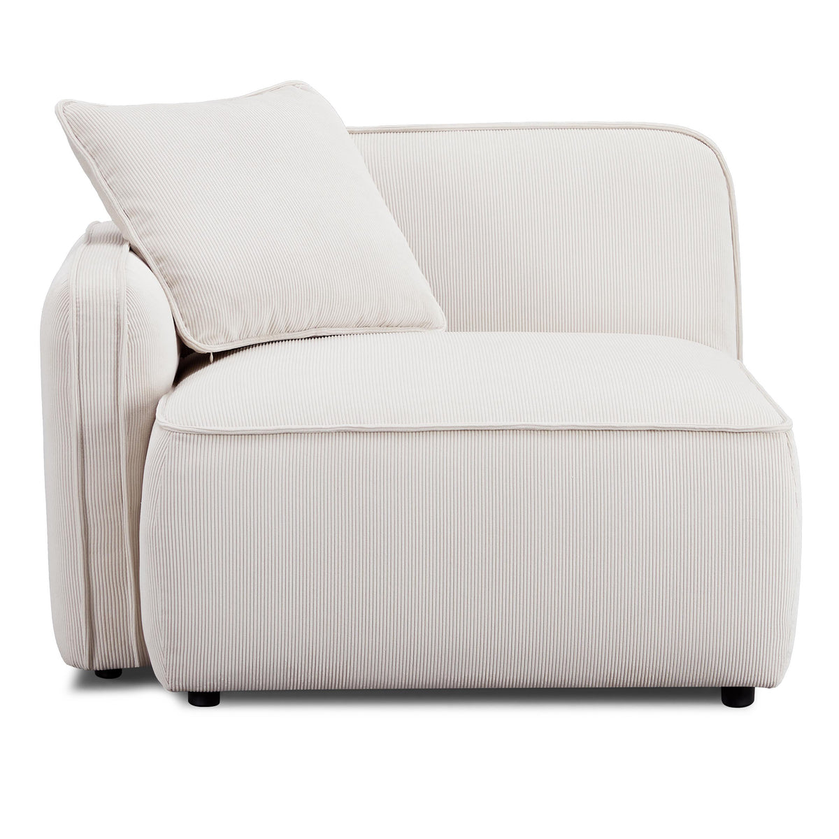 TOV Furniture Travie Performance Corduroy Velvet LAF Corner Chair