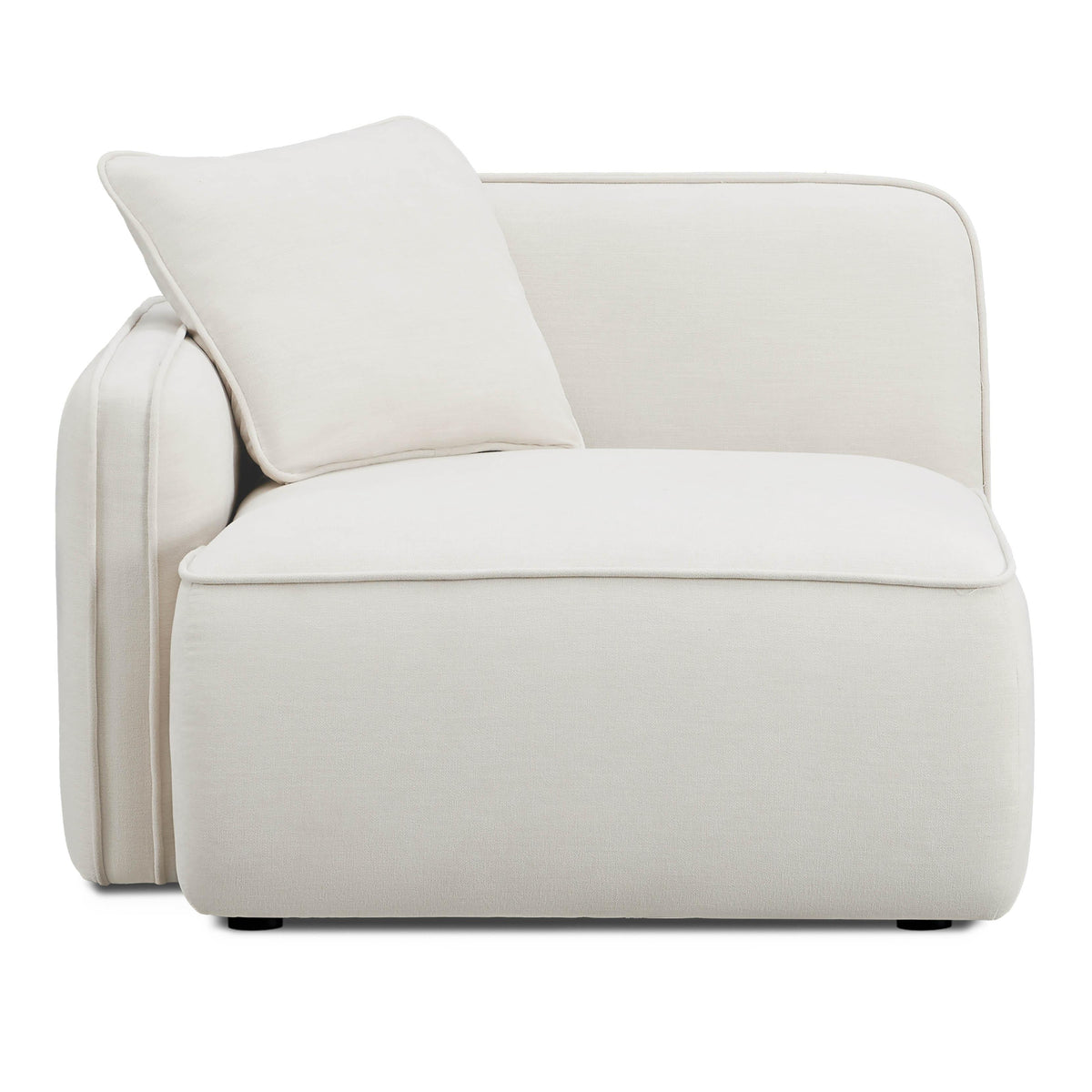 TOV Furniture Travie Sand Upcycled Performance Linen LAF Corner Chair