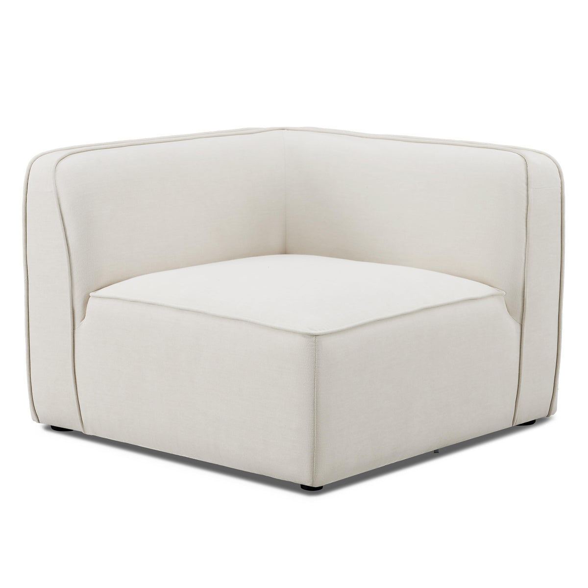 TOV Furniture Travie Sand Upcycled Performance Linen Corner Chair in sand upcycled performance linen, primary product view
