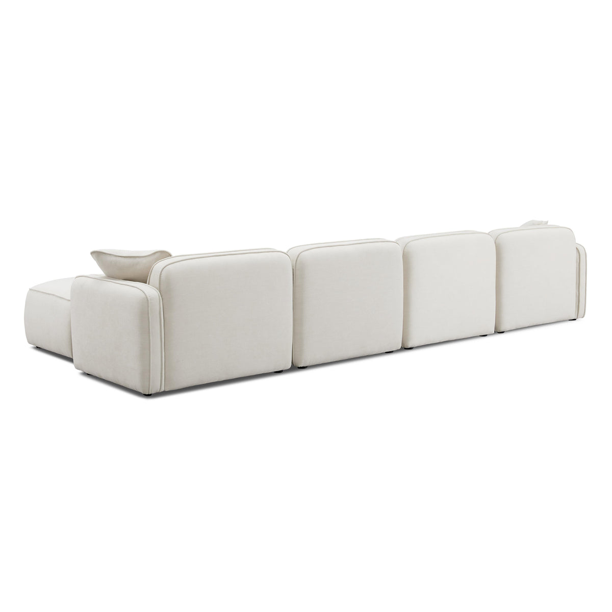 TOV Furniture Travie Sand Upcycled Performance Linen 6-Piece Modular U-Sectional Sofa