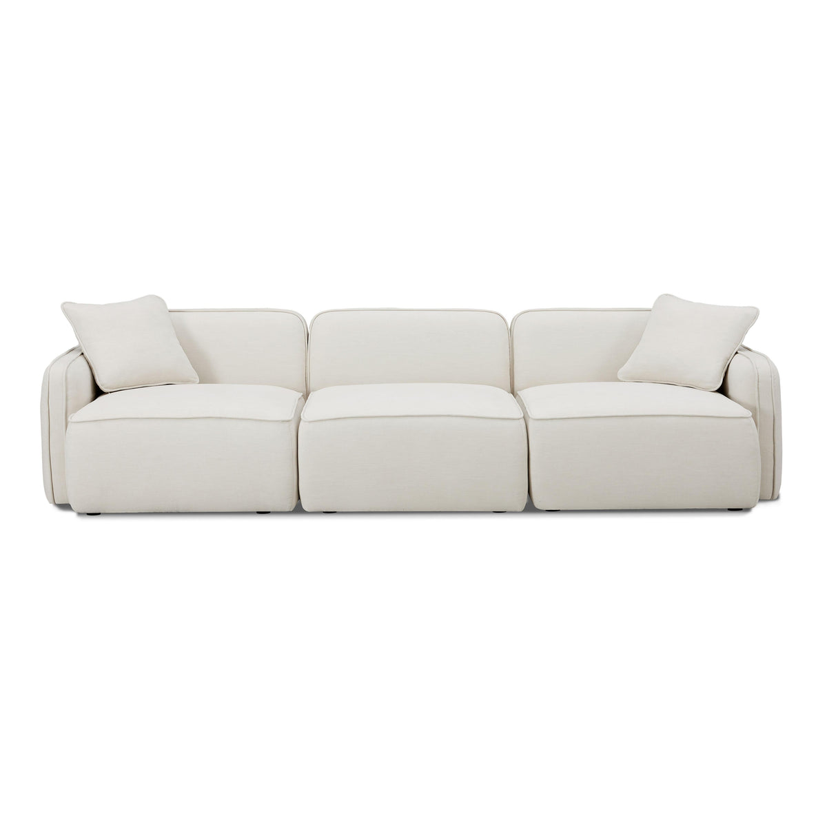TOV Furniture Travie Sand Upcycled Performance Linen Modular Sofa