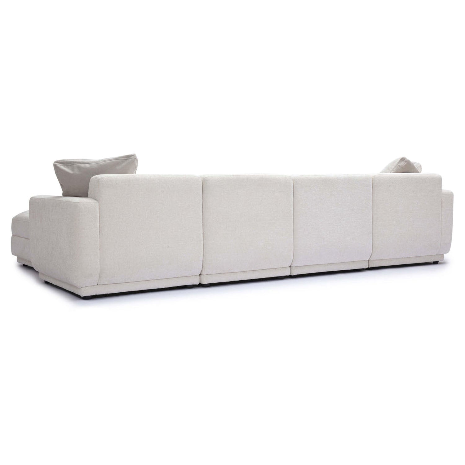 TOV Furniture Perry 6-Piece Cream Chenille Modular U-Sectional Sofa