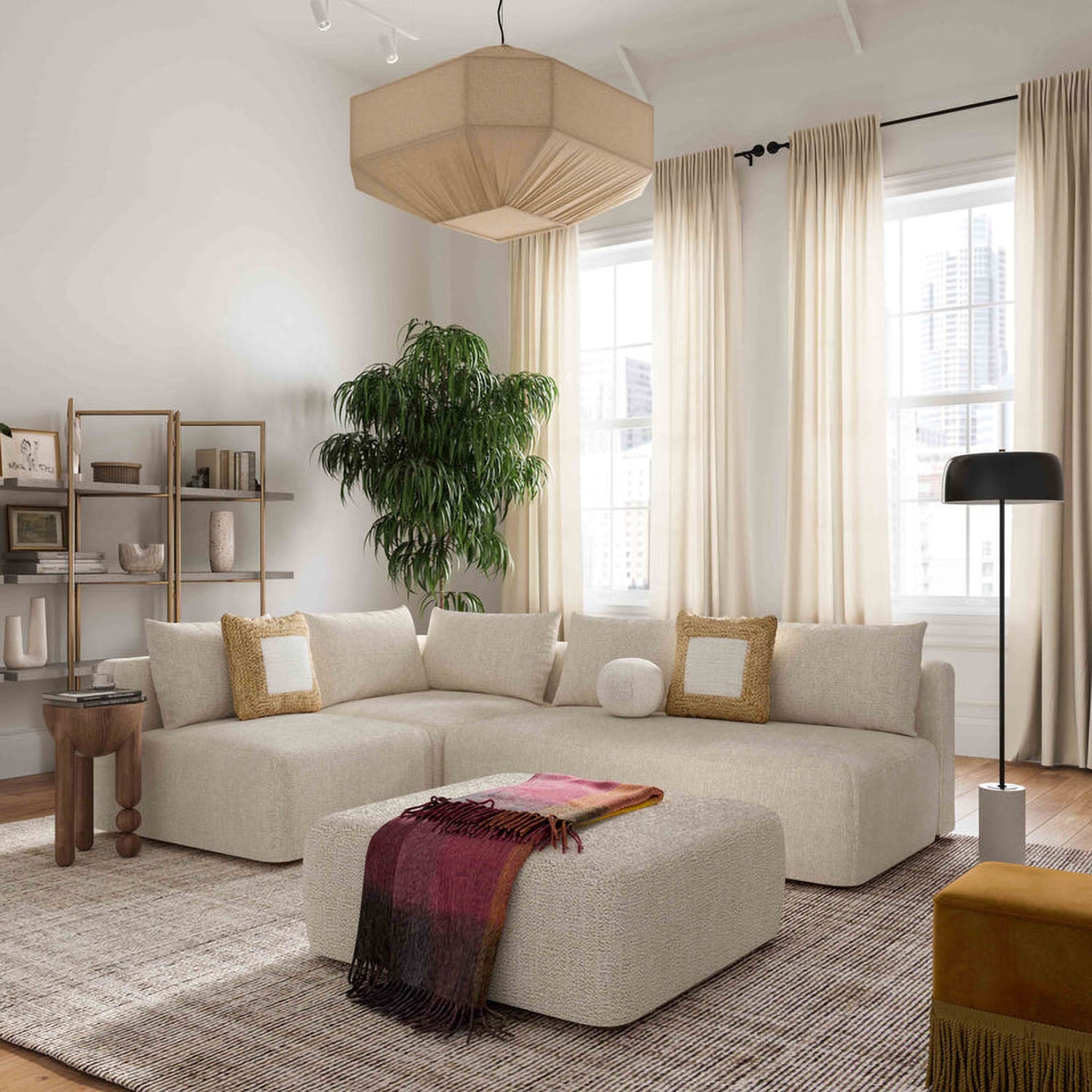 TOV Furniture Hangover Modular Loveseat