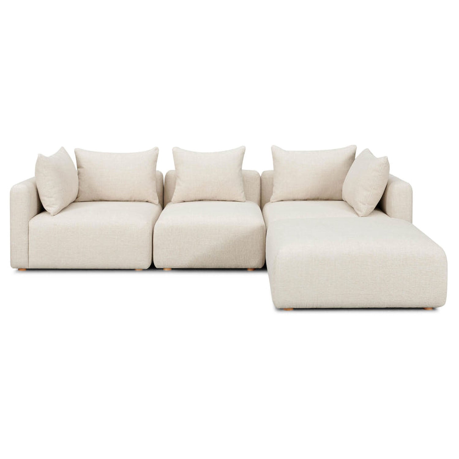 TOV Furniture Hangover 4-Piece Modular Sectional Sofa