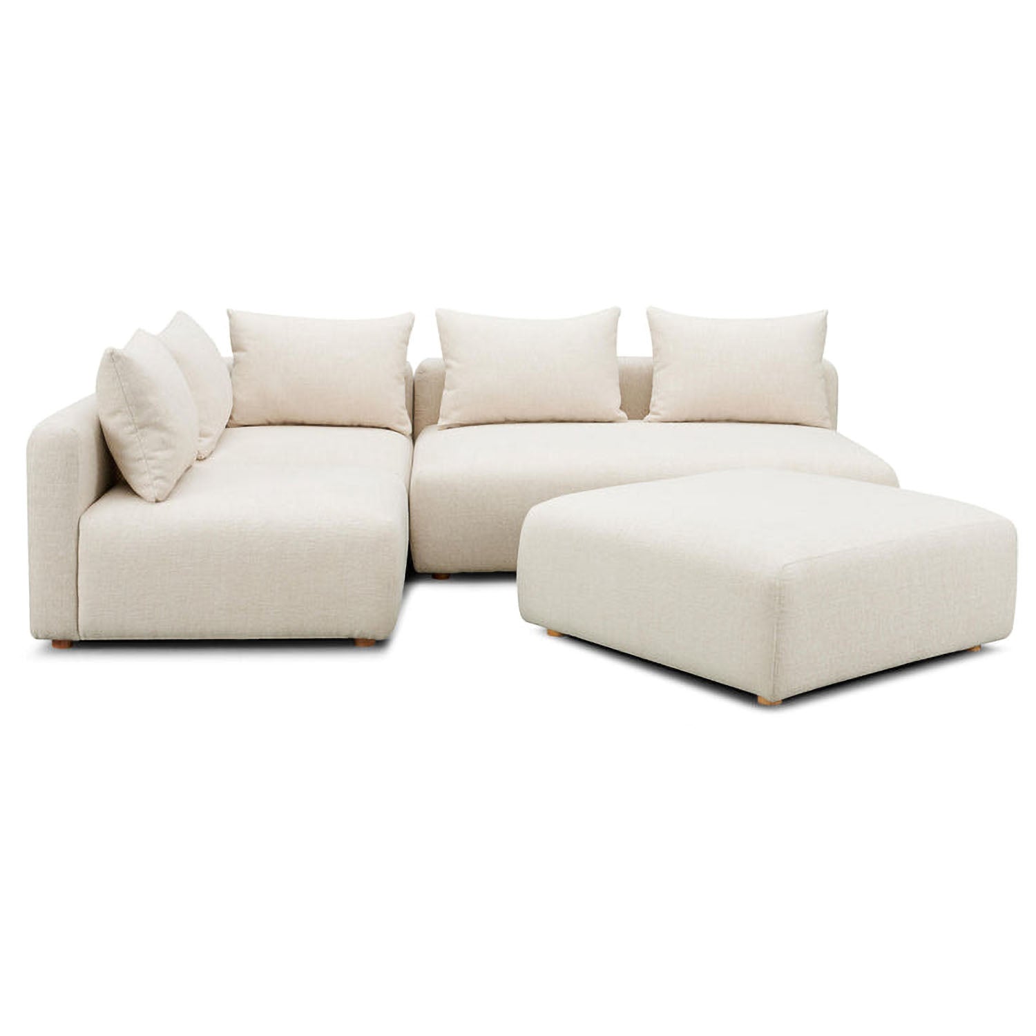 TOV Furniture Hangover 4-Piece Modular Chaise Sectional Sofa