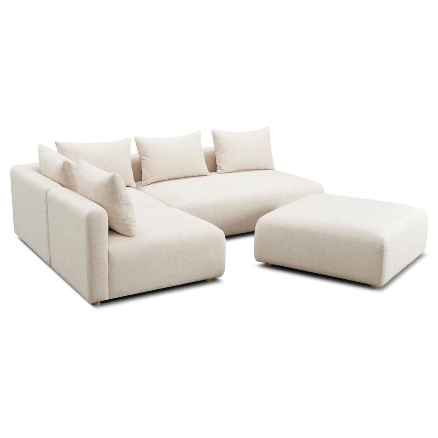 TOV Furniture Hangover 4-Piece Modular Chaise Sectional Sofa