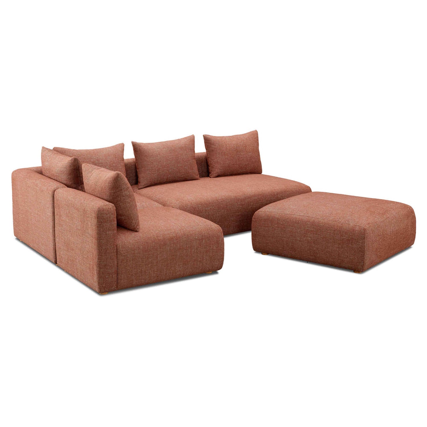 TOV Furniture Hangover 4-Piece Modular Chaise Sectional Sofa