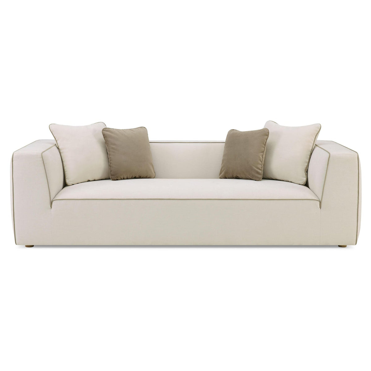 TOV Furniture Tristine 96" Cream Linen Sofa in cream linen, primary product view