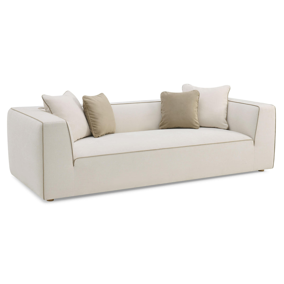 TOV Furniture Tristine Cream Linen Sofa