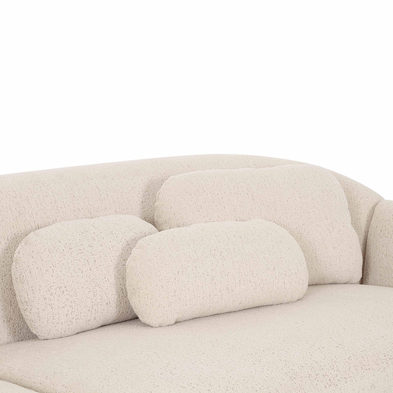 TOV Furniture Misty Cream Boucle Modular 4-Seater Sofa