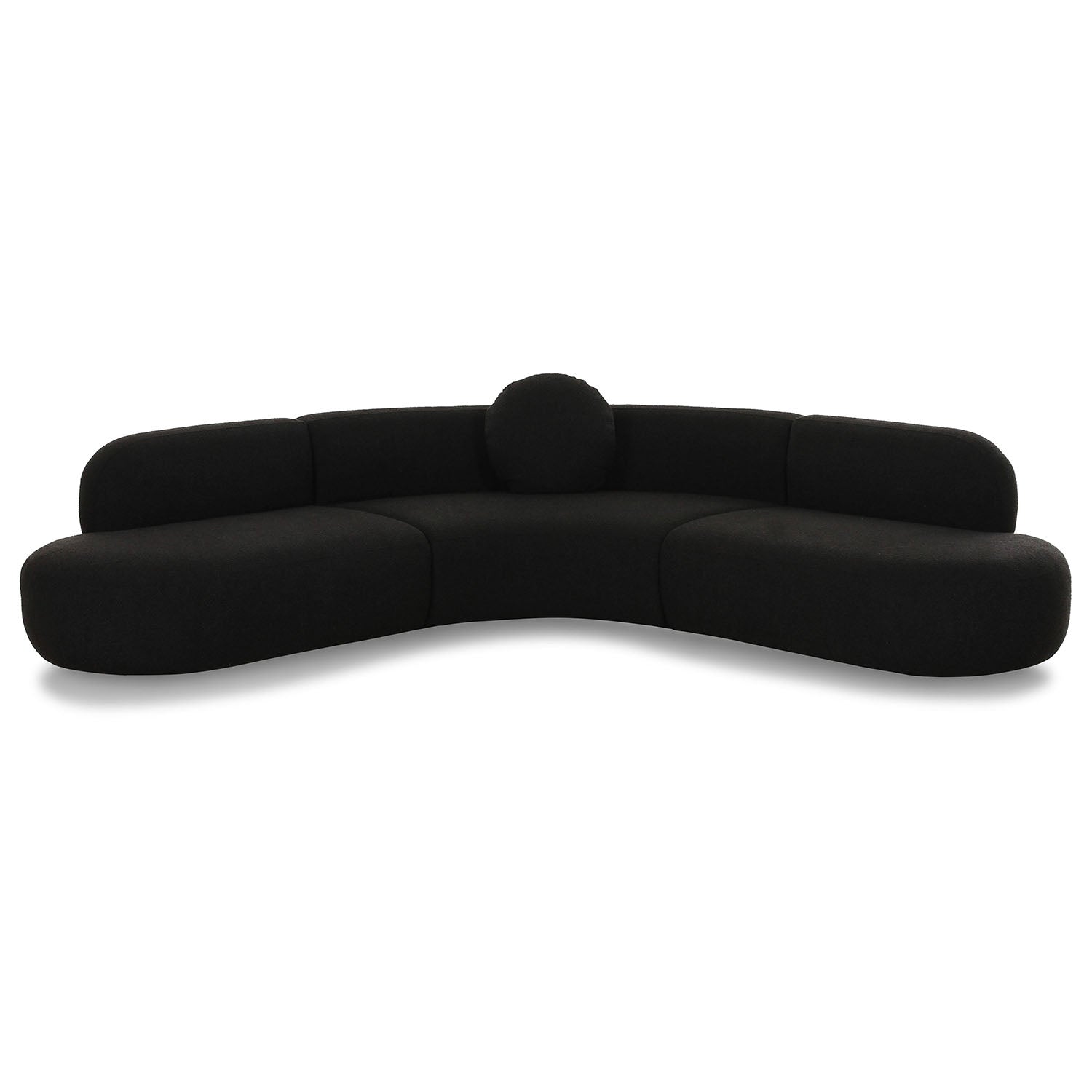TOV Furniture Broohah Black Performance Boucle Sectional Sofa
