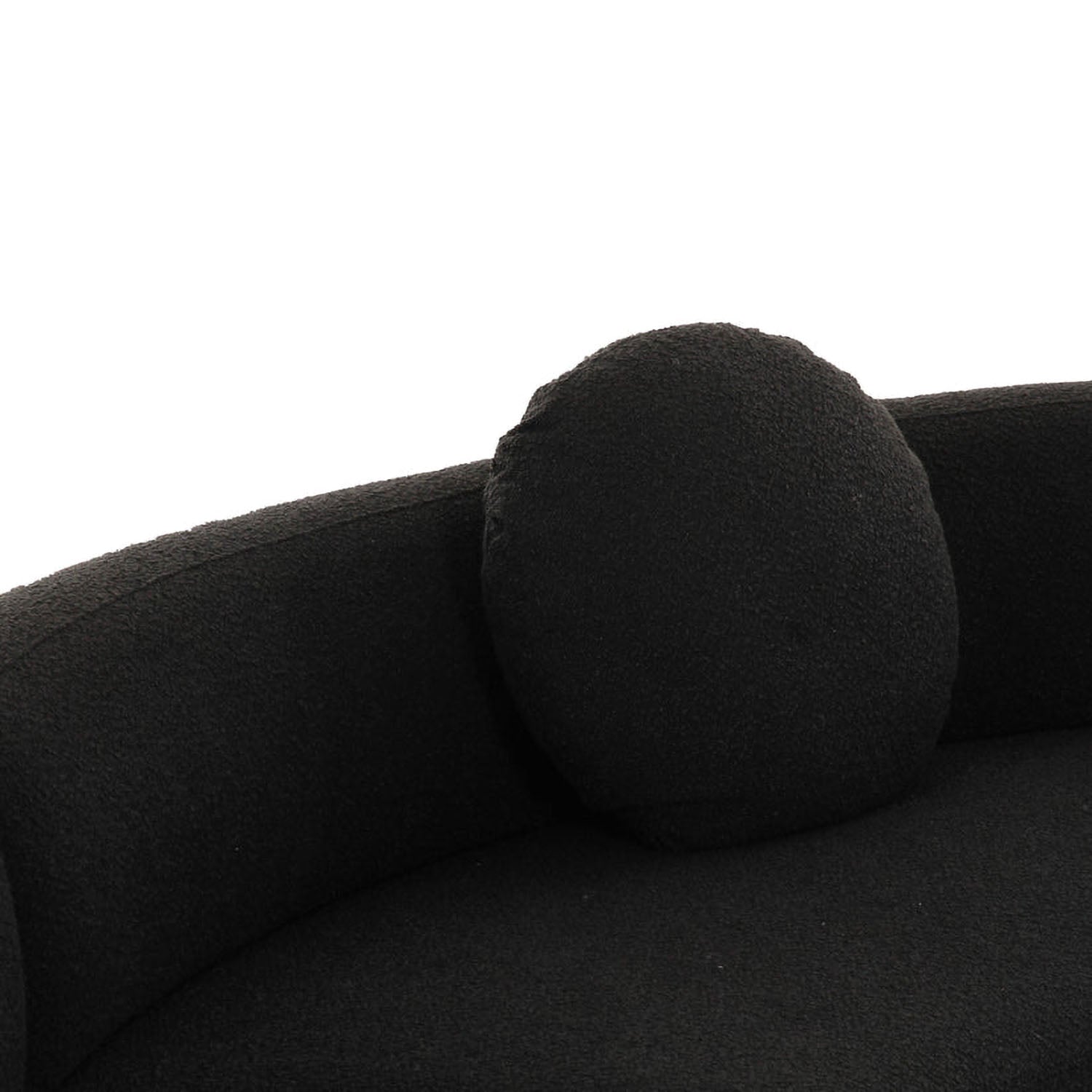 TOV Furniture Broohah Black Performance Boucle Sectional Sofa