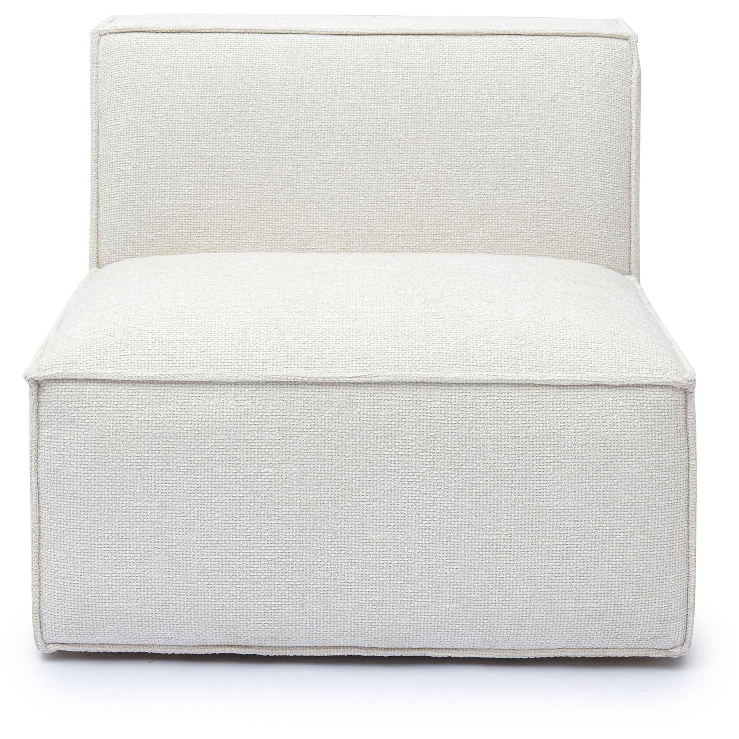 TOV Furniture Mindy Chenille Basketweave Armless Chair