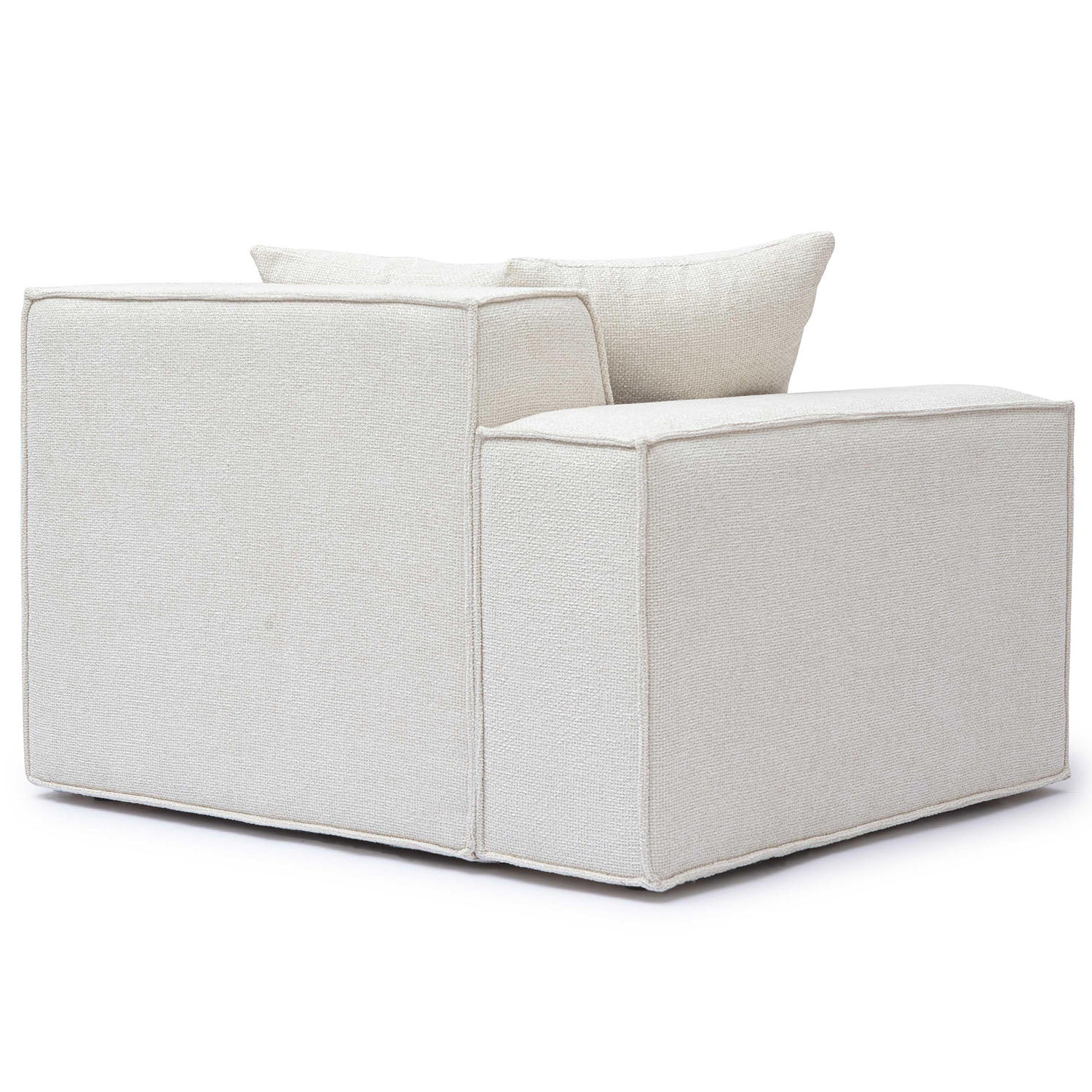 TOV Furniture Mindy Chenille Basketweave Corner Chair