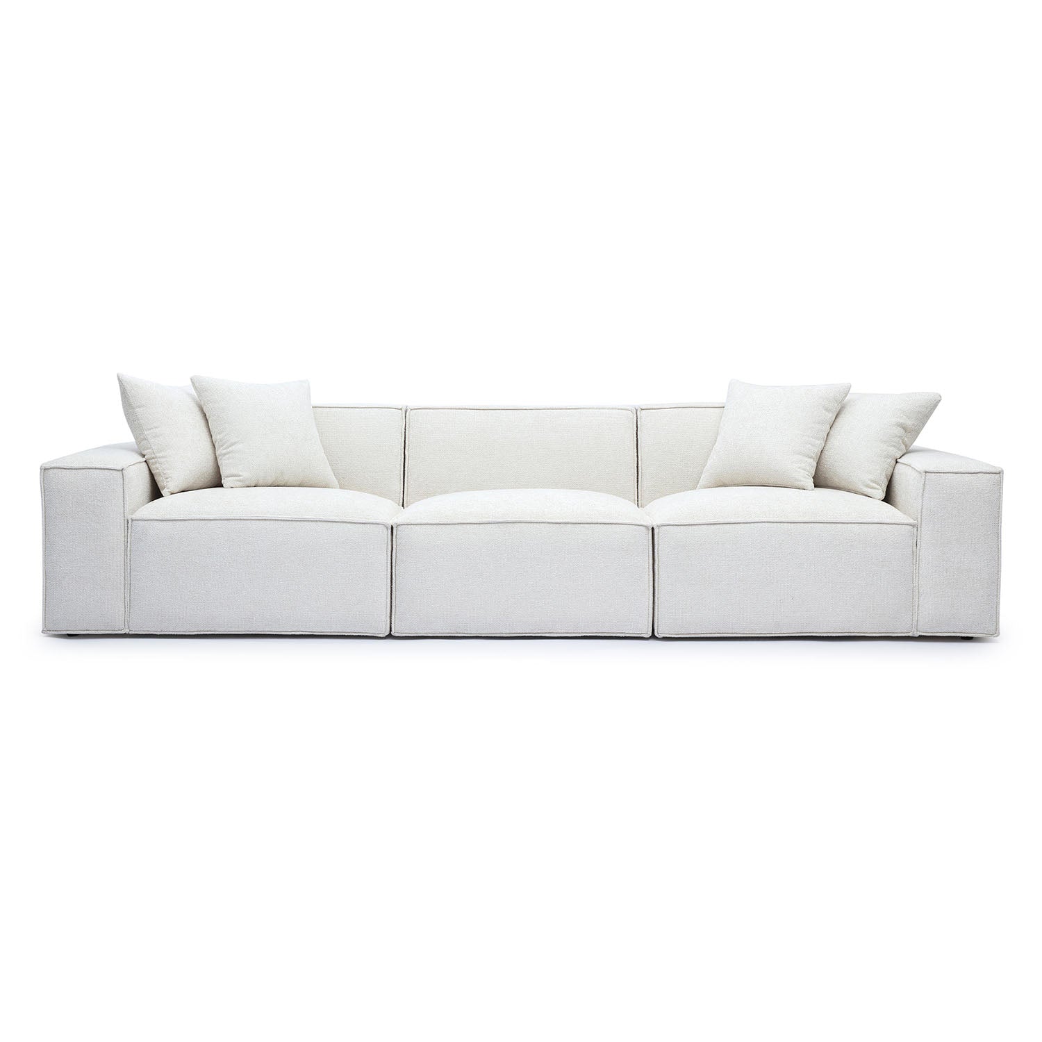 TOV Furniture Mindy Chenille Basketweave Modular Sofa