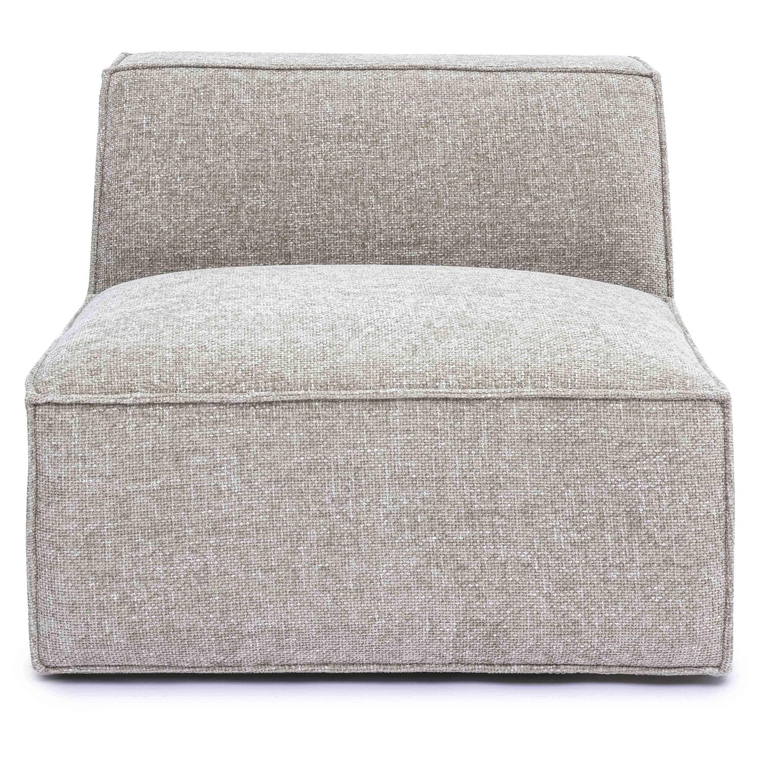 TOV Furniture Mindy Chenille Basketweave Armless Chair