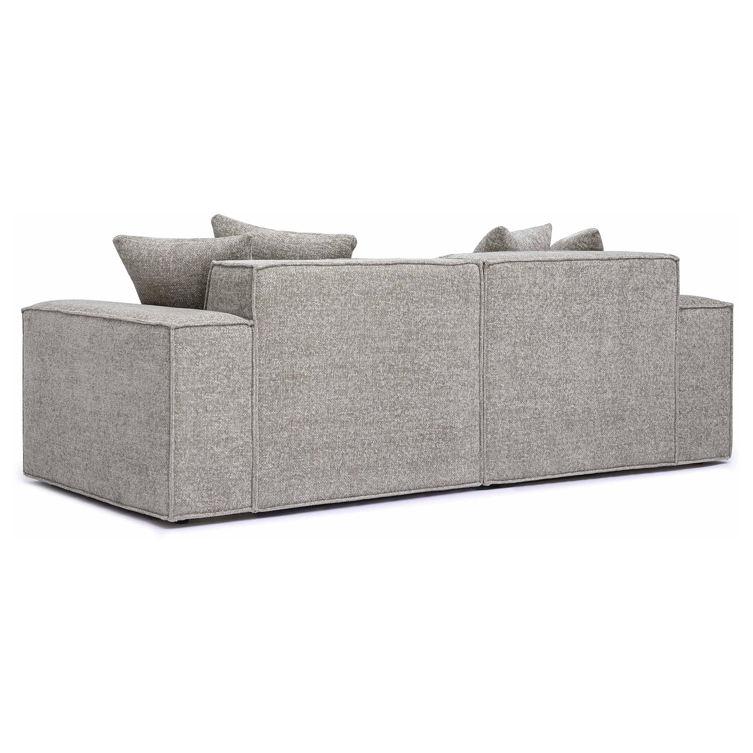 TOV Furniture Mindy Chenille Basketweave Modular Loveseat
