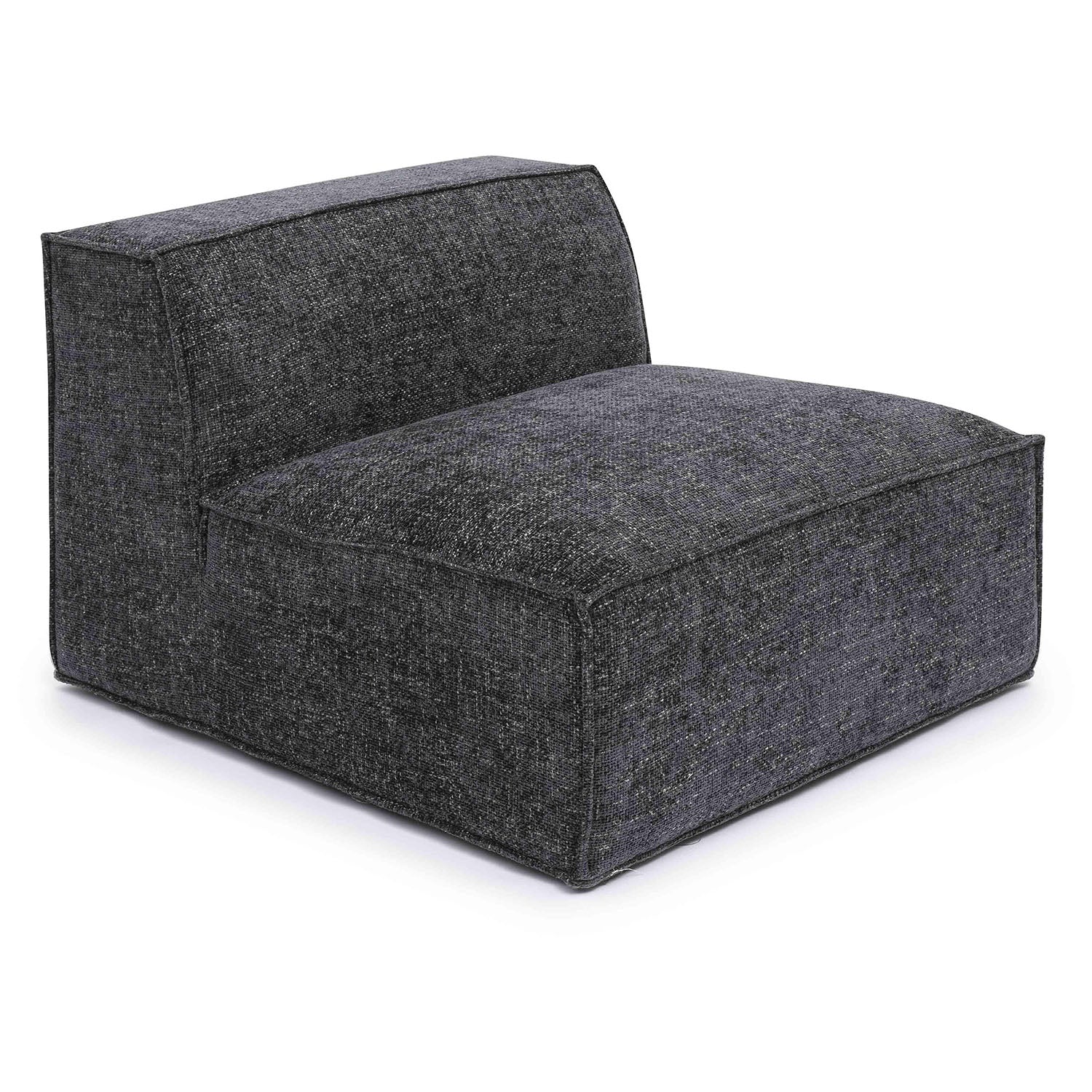 TOV Furniture Mindy Chenille Basketweave Armless Chair