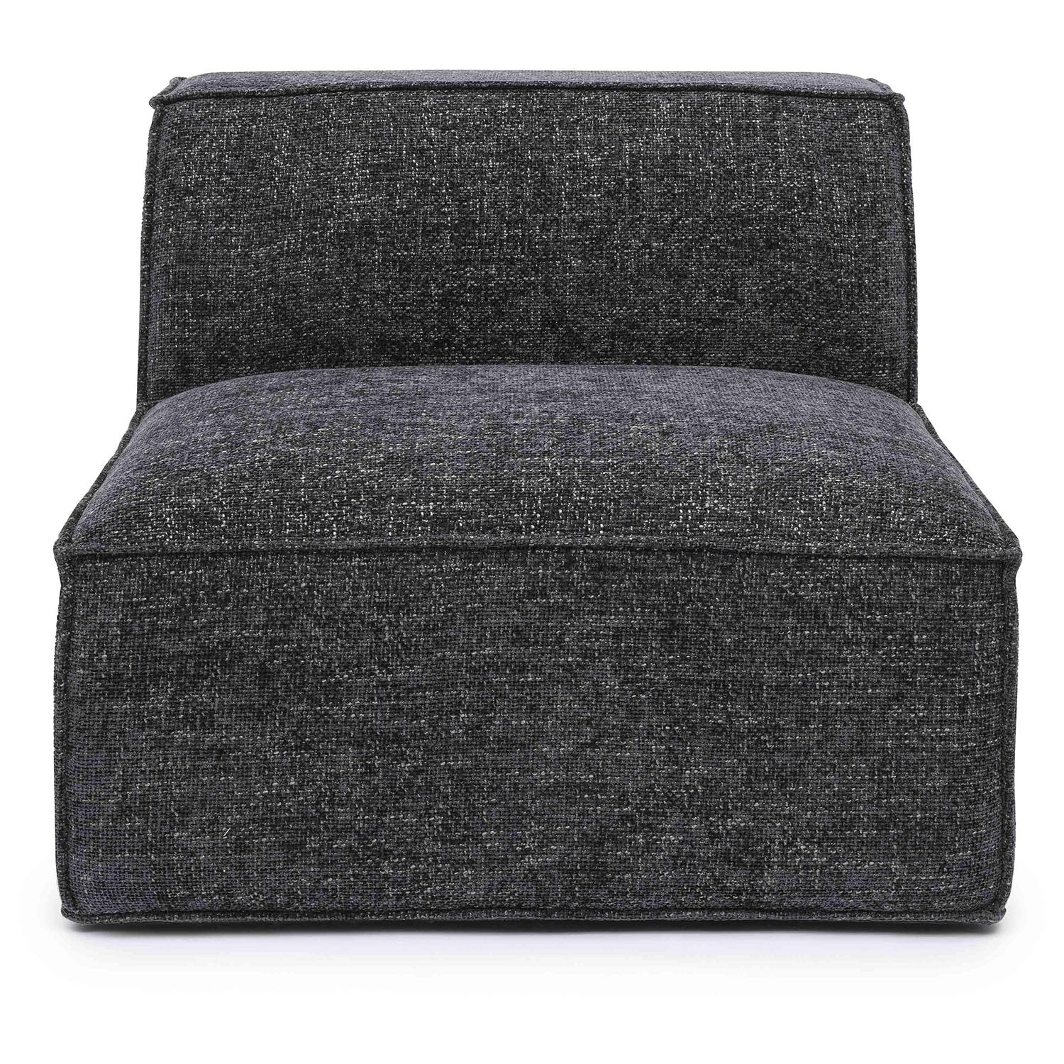 TOV Furniture Mindy Chenille Basketweave Armless Chair