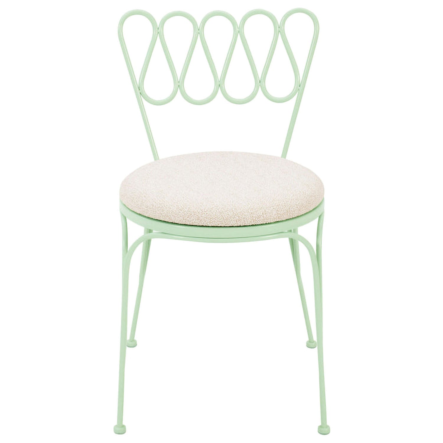 TOV Furniture Erica Wrought Iron Outdoor Chair