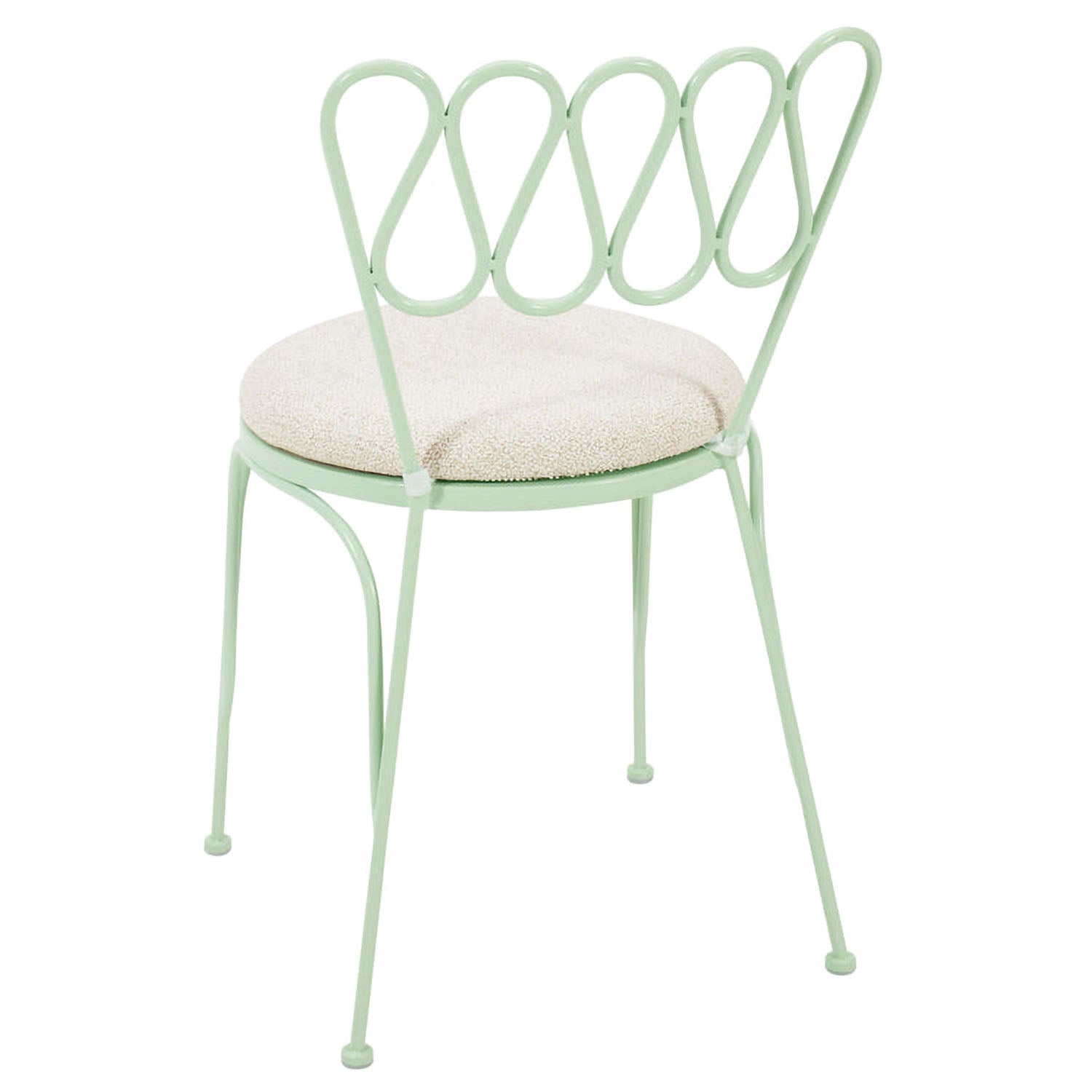 TOV Furniture Erica Wrought Iron Outdoor Chair