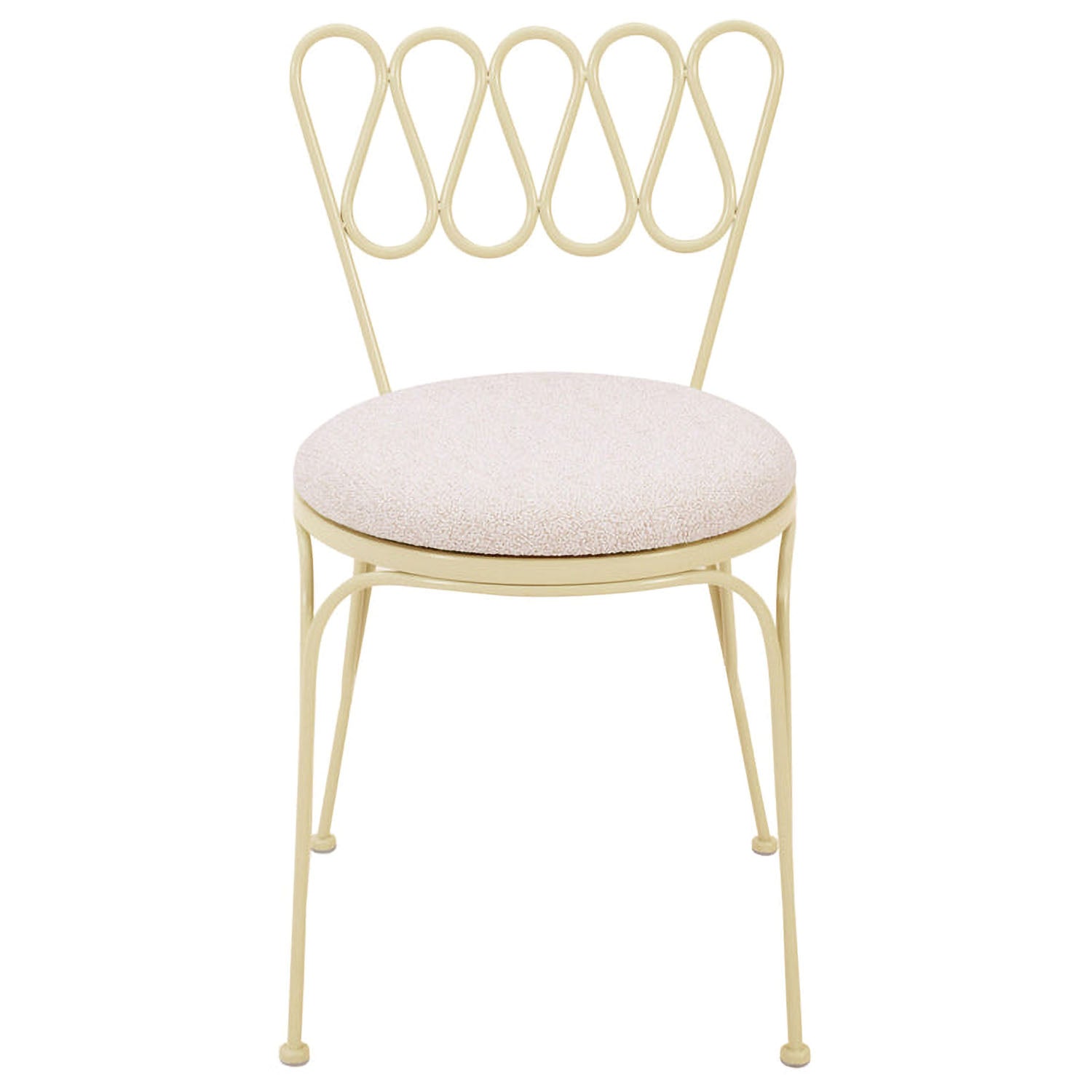 TOV Furniture Erica Wrought Iron Outdoor Chair