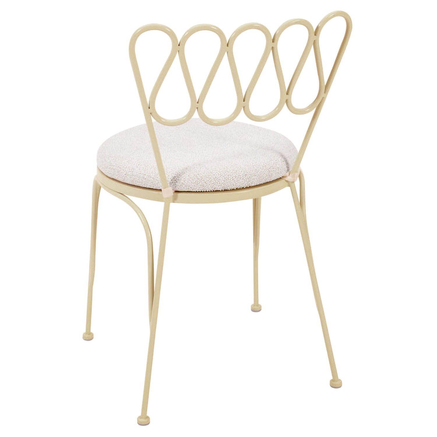 TOV Furniture Erica Wrought Iron Outdoor Chair